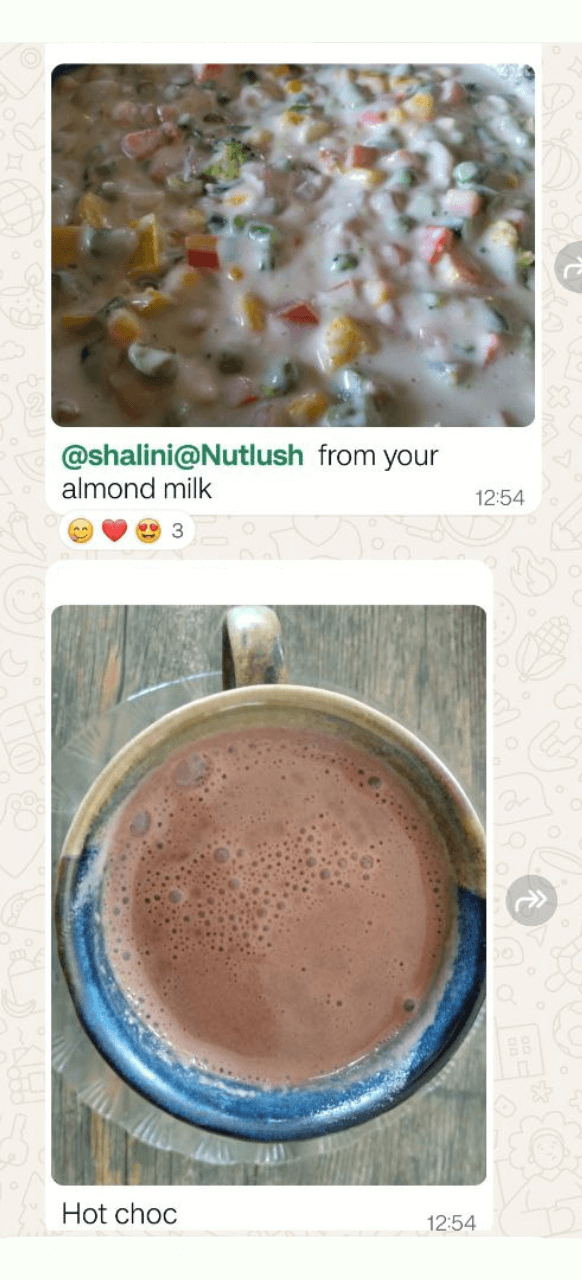 baked vege hot choco