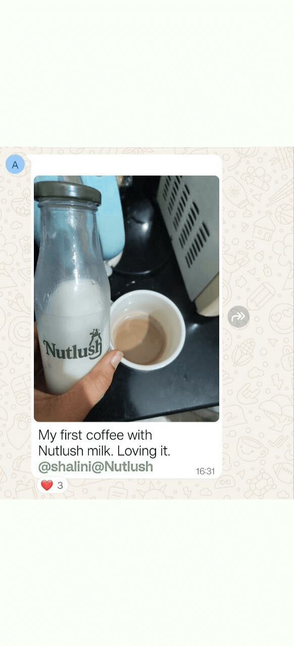 first coffee with nutlush